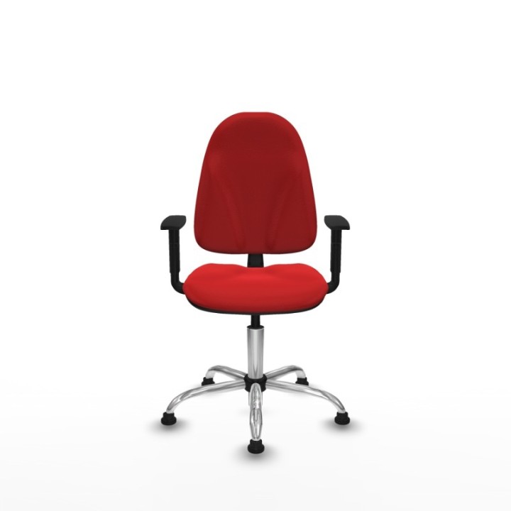 Algarra CP similpiel rojo brazos 1D base cromada topes