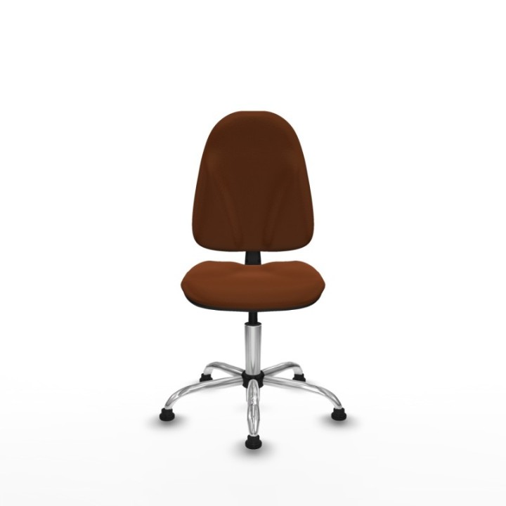 Algarra CP similpiel marrón  base cromada topes