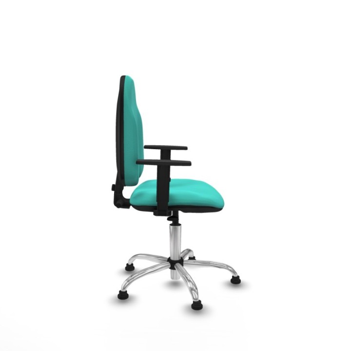 Algarra CP similpiel turquesa brazos 1D base cromada topes