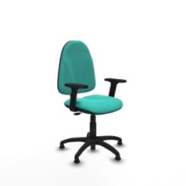 Algarra CP similpiel turquesa brazos 2D base poliamida topes