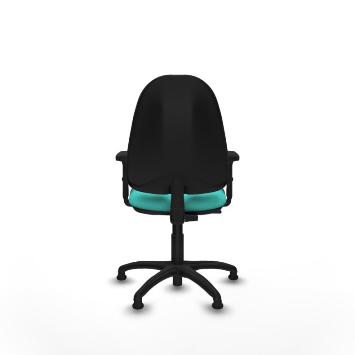 Algarra CP similpiel turquesa brazos 2D base poliamida topes