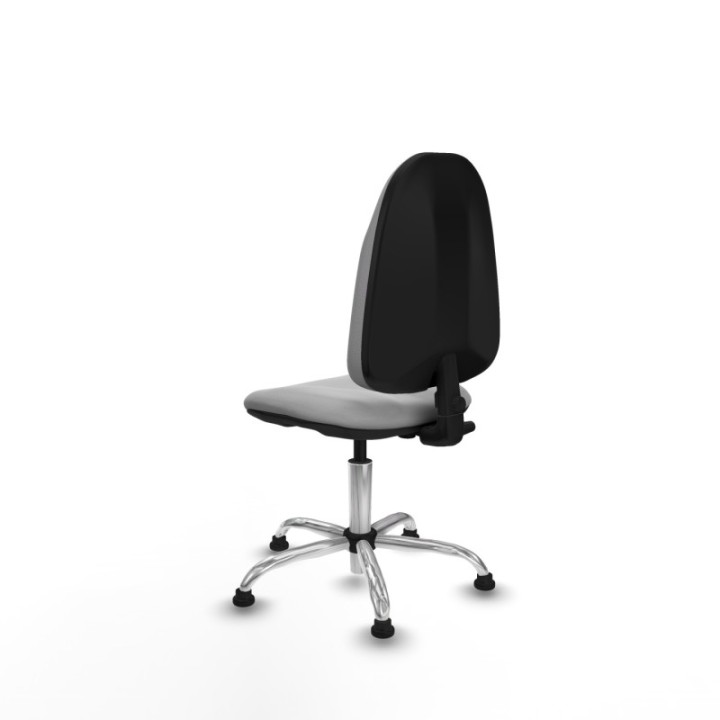 Algarra CP similpiel gris claro  base cromada topes