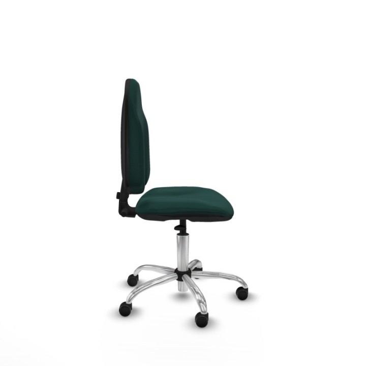 Algarra CP similpiel verde botella  base cromada ruedas engomadas 50mm