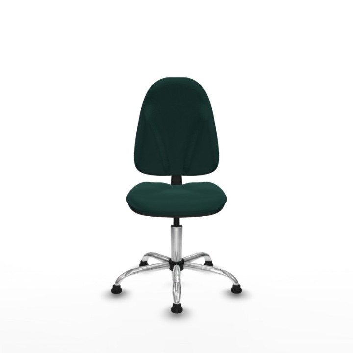 Algarra CP similpiel verde botella  base cromada topes