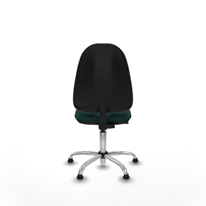 Algarra CP similpiel verde botella  base cromada topes