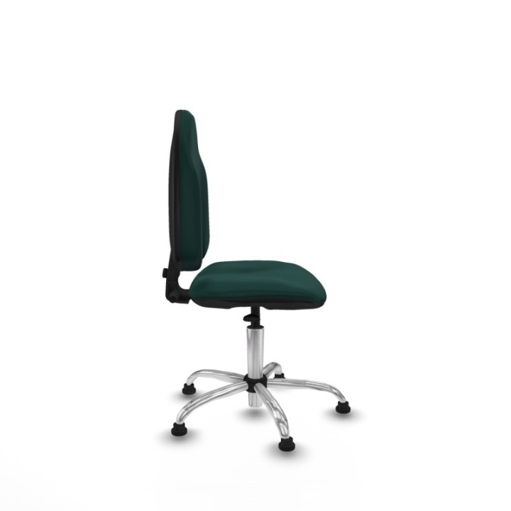 Algarra CP similpiel verde botella  base cromada topes