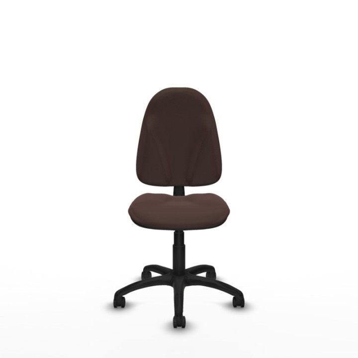 Algarra CP similpiel marrón oscuro  base poliamida ruedas autofrenantes 50mm