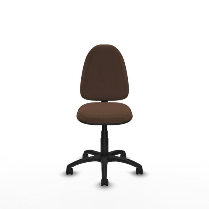 Aýna CP bali marrón oscuro sin brazos base poliamida ruedas engomadas 50mm