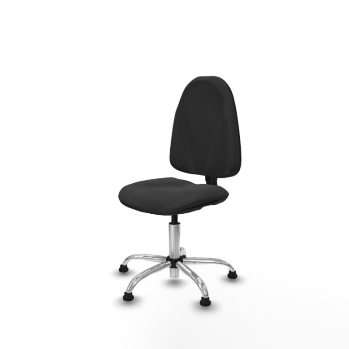 Algarra CP similpiel gris oscuro  base cromada topes