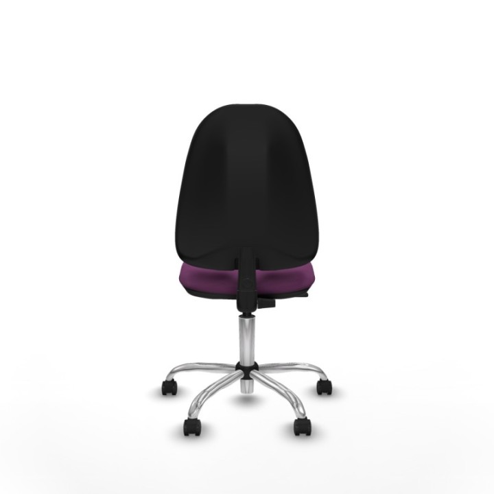 Algarra CP similpiel morado  base cromada ruedas engomadas 50mm