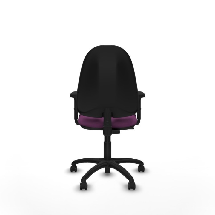 Algarra CP similpiel morado brazos 2D base poliamida ruedas autofrenantes 50mm