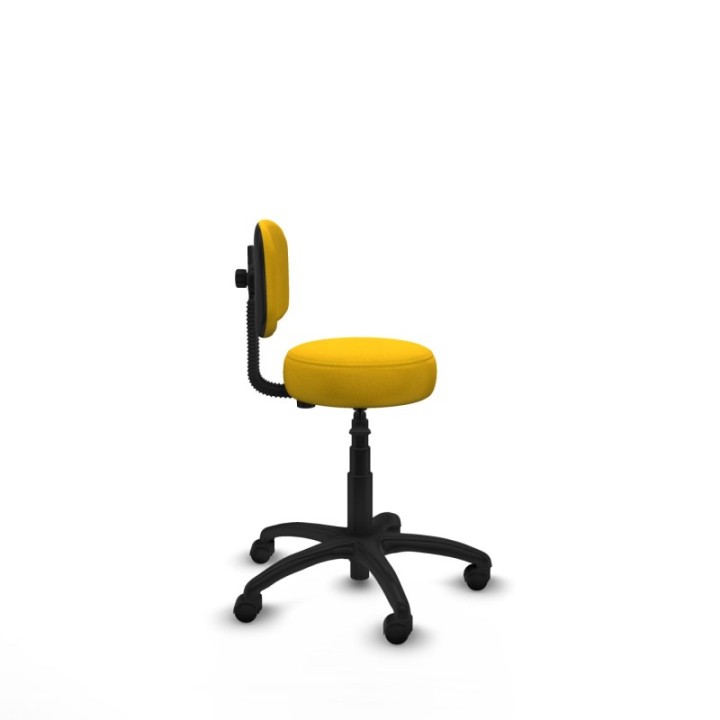 Silla Llanos giratorio bali amarillo base poliamida 600 ruedas nailon 50