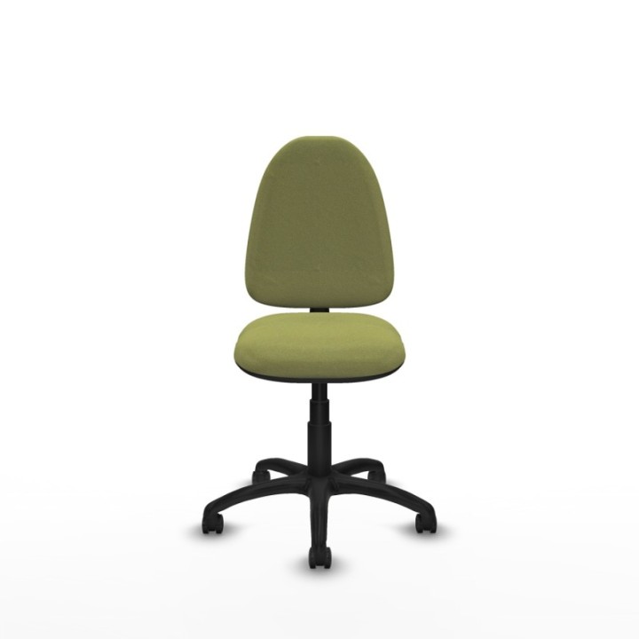 Aýna CP bali verde oliva sin brazos base poliamida ruedas engomadas 50mm