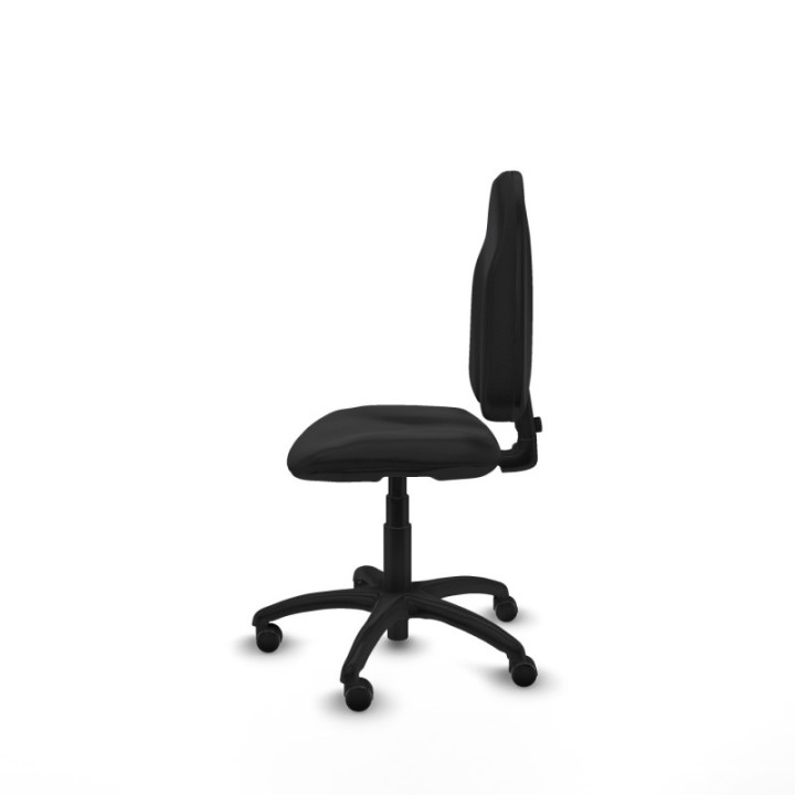 Algarra CP similpiel negro  base poliamida ruedas engomadas 50mm