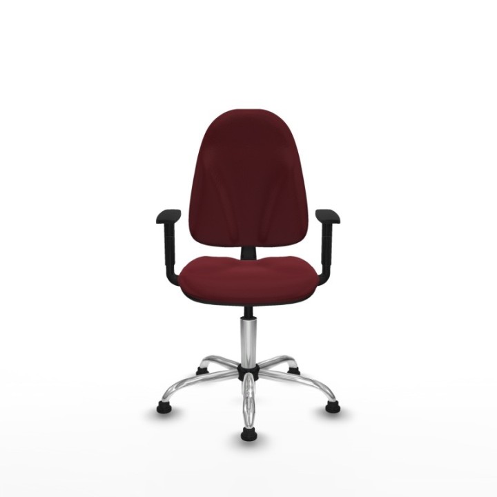 Algarra CP similpiel granate brazos 1D base cromada topes