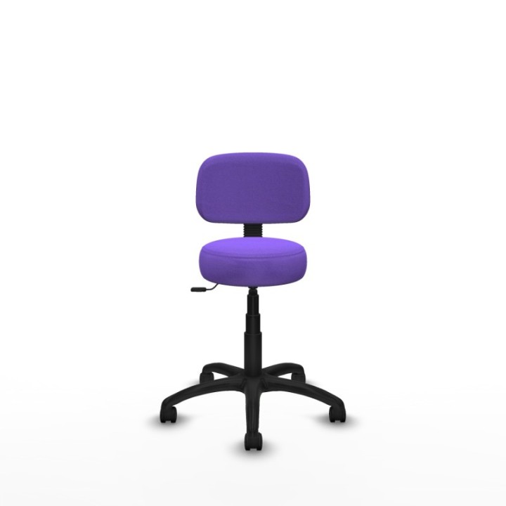 Silla Llanos giratorio bali lila base poliamida 600 ruedas nailon 50