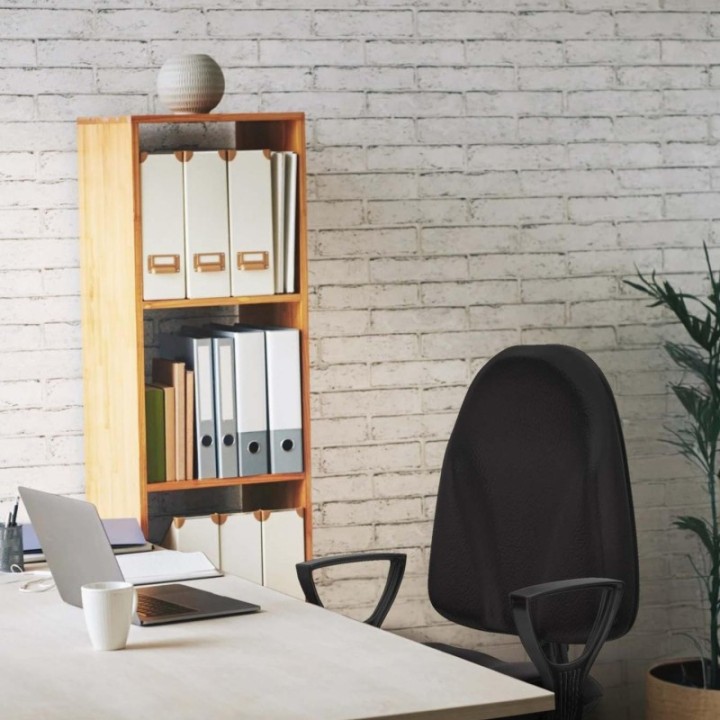 Algarra CP similpiel granate brazos fijos base cromada topes