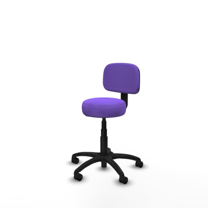 Silla Llanos giratorio bali lila base poliamida 600 ruedas nailon 50