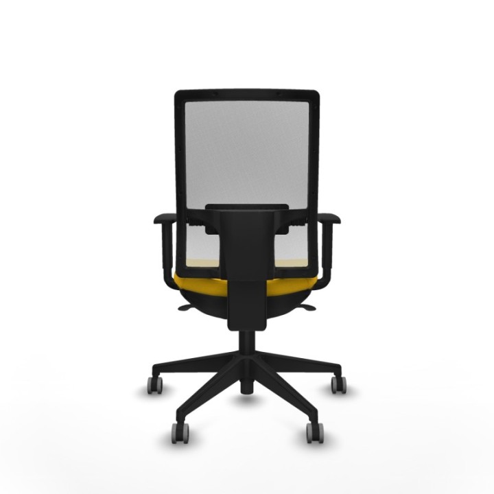 Horna sincro malla blanca bali amarillo brazos 1D base piramidal  ruedas 65mm engomadas