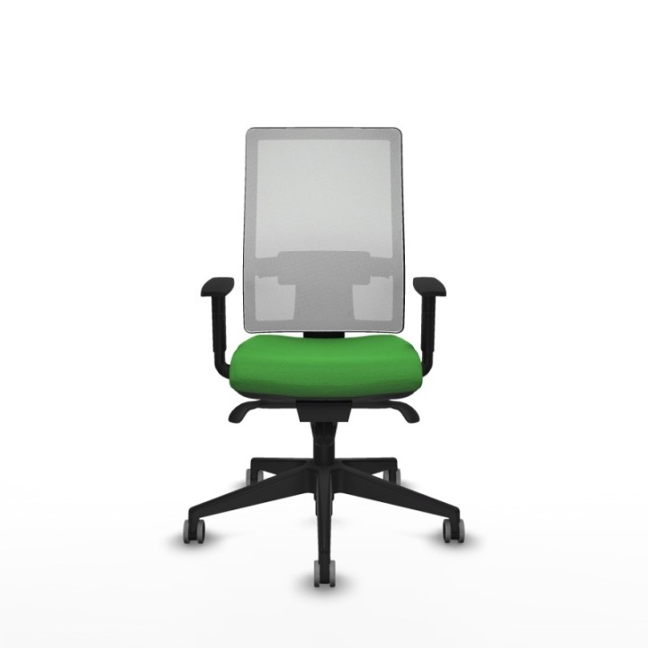 Horna sincro malla blanca bali verde brazos 1D base piramidal  ruedas 65mm engomadas