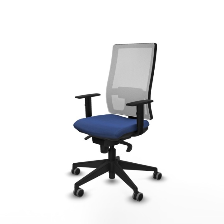 Horna sincro malla blanca bali azul marino brazos 1D base piramidal  ruedas 65mm engomadas