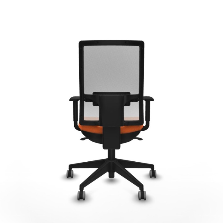 Horna sincro malla blanca bali naranja brazos 1D base piramidal  ruedas 65mm engomadas