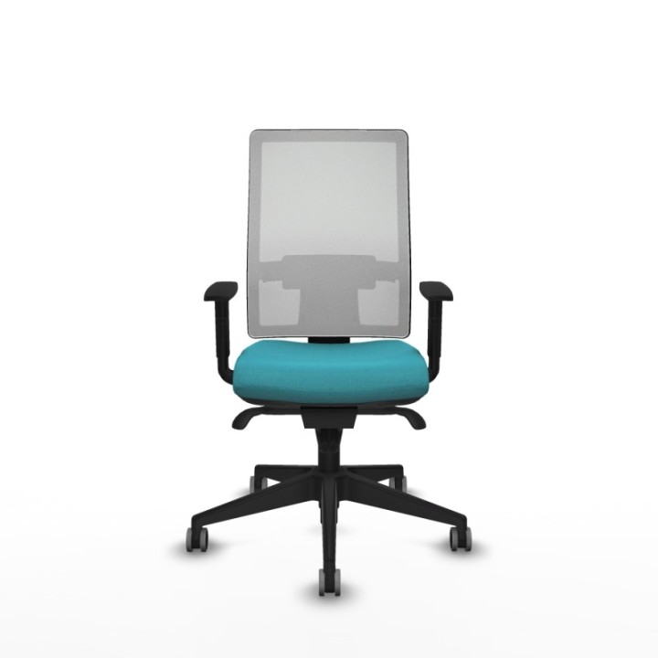 Horna sincro malla blanca bali turquesa brazos 1D base piramidal  ruedas 65mm engomadas