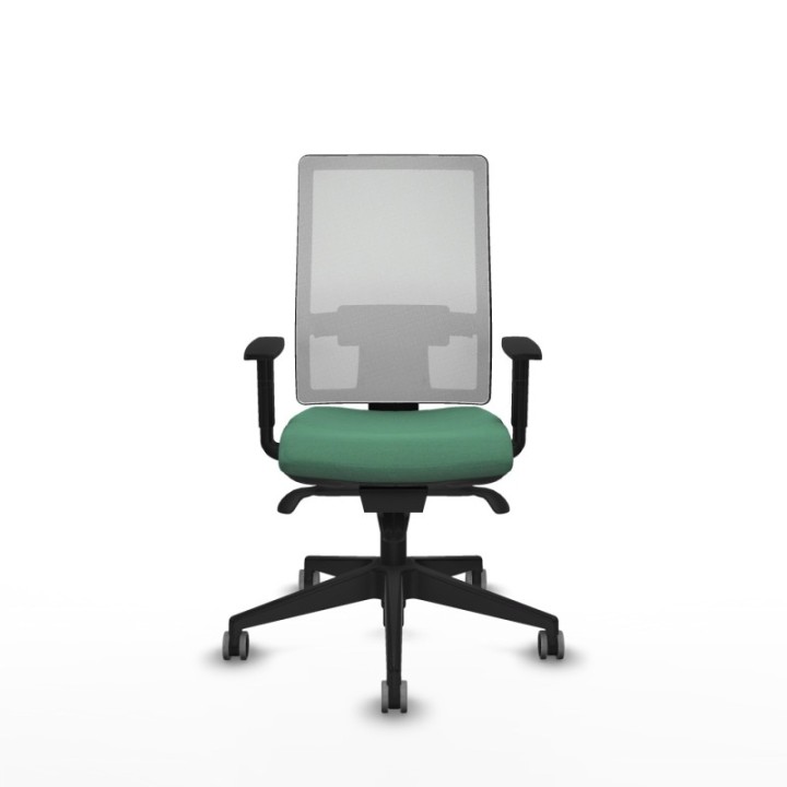 Horna sincro malla blanca bali verde esmeralda brazos 1D base piramidal  ruedas 65mm engomadas