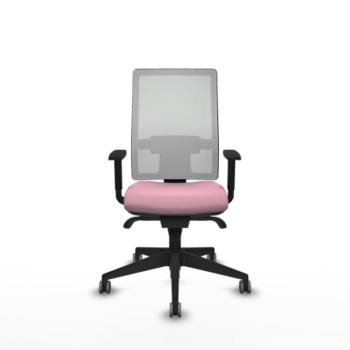 Horna sincro malla blanca bali rosa brazos 1D base piramidal  ruedas 65mm engomadas