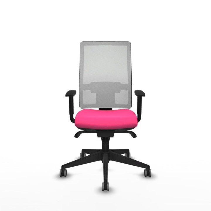 Horna sincro malla blanca similpiel rosa brazos 1D base piramidal  ruedas 65mm engomadas