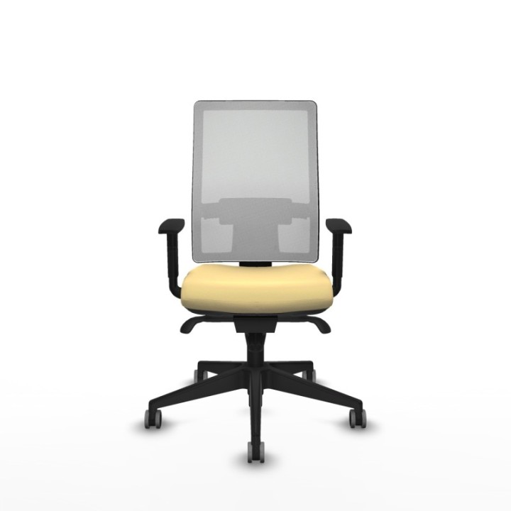 Horna sincro malla blanca similpiel crema brazos 1D base piramidal  ruedas 65mm engomadas