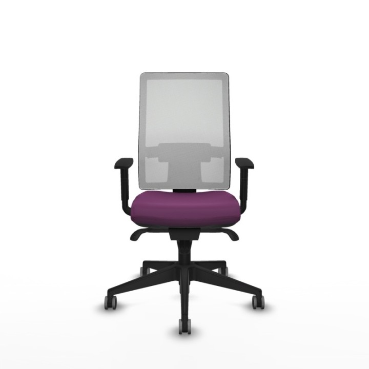 Horna sincro malla blanca similpiel morado brazos 1D base piramidal  ruedas 65mm engomadas