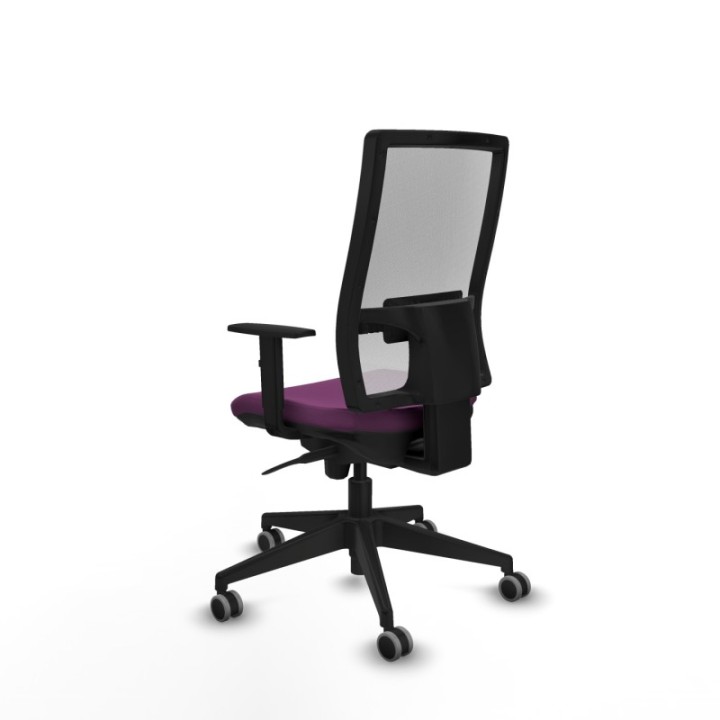 Horna sincro malla blanca similpiel morado brazos 1D base piramidal  ruedas 65mm engomadas