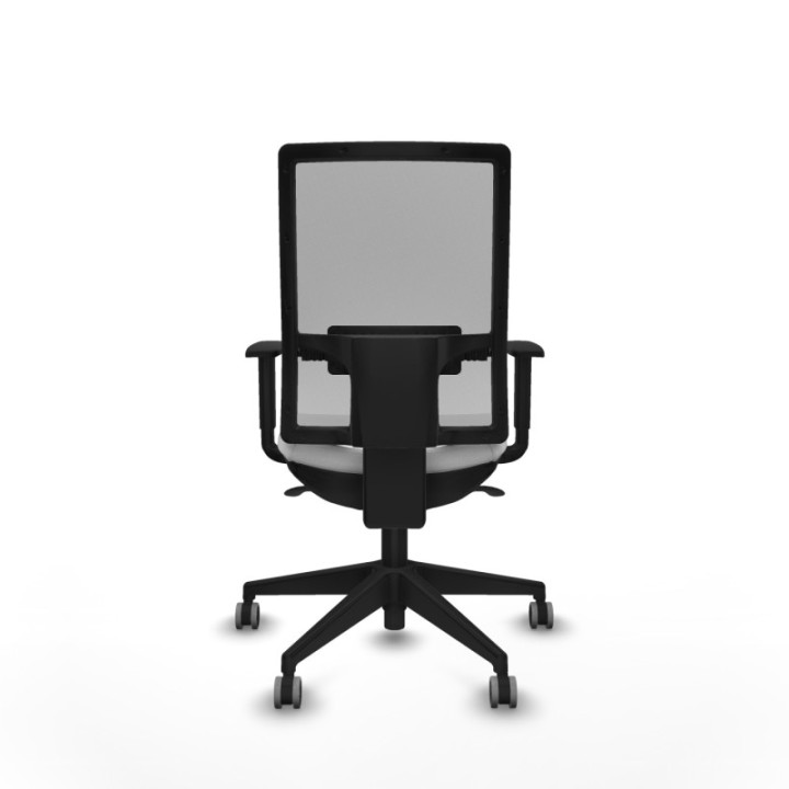 Horna sincro malla gris bali blanco brazos 1D base piramidal  ruedas 65mm engomadas