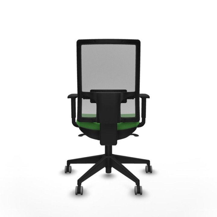 Horna sincro malla gris bali verde brazos 1D base piramidal  ruedas 65mm engomadas