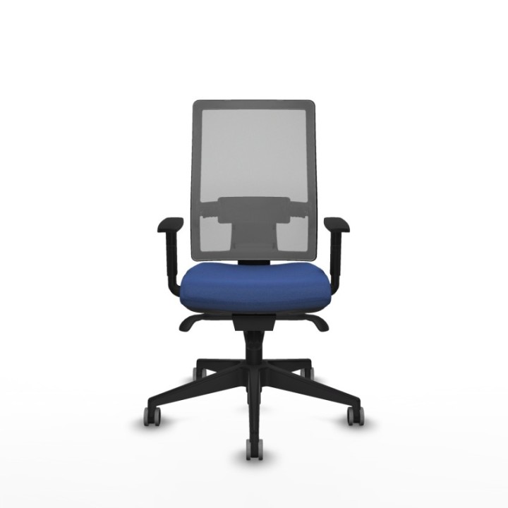 Horna sincro malla gris bali azul marino brazos 1D base piramidal  ruedas 65mm engomadas