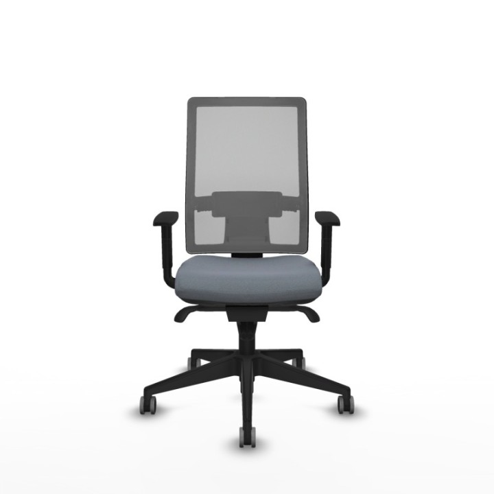 Horna sincro malla gris bali gris brazos 1D base piramidal  ruedas 65mm engomadas