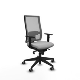 Horna sincro malla gris bali gris claro brazos 1D base piramidal  ruedas 65mm engomadas