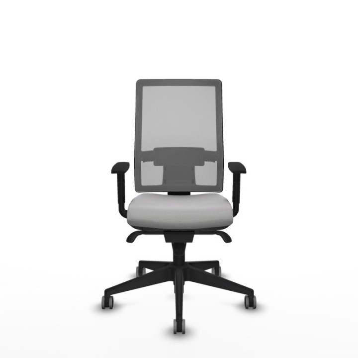 Horna sincro malla gris bali gris claro brazos 1D base piramidal  ruedas 65mm engomadas