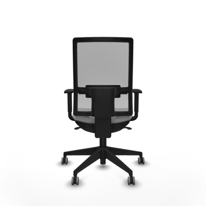 Horna sincro malla gris bali gris claro brazos 1D base piramidal  ruedas 65mm engomadas