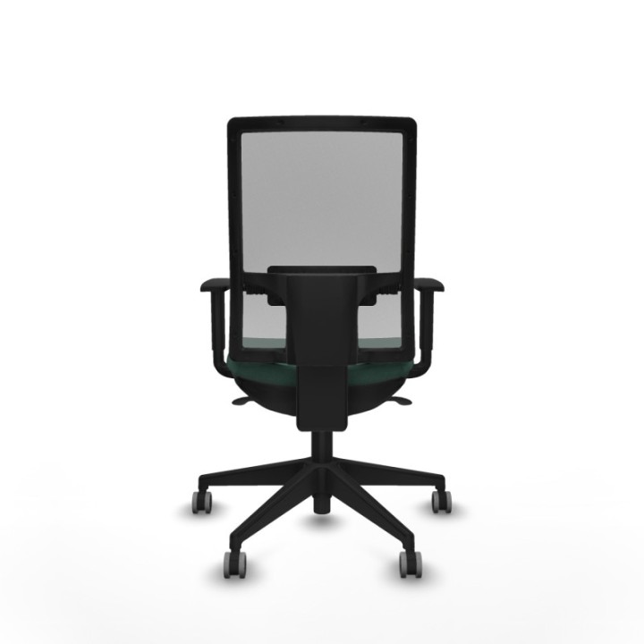 Horna sincro malla gris bali verde botella brazos 1D base piramidal  ruedas 65mm engomadas