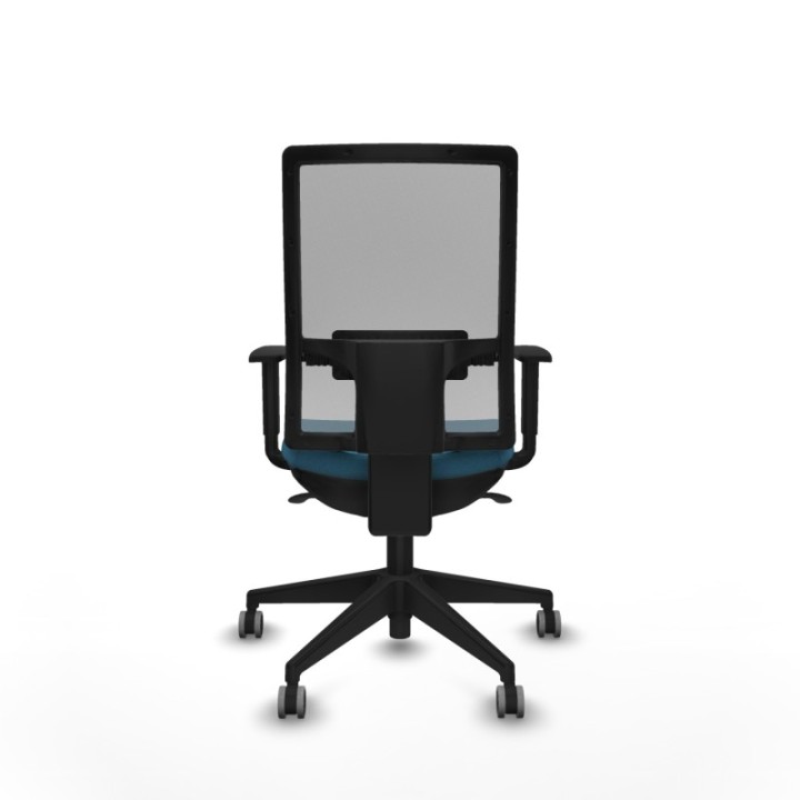 Horna sincro malla gris bali verde petroleo brazos 1D base piramidal  ruedas 65mm engomadas