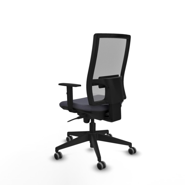 Horna sincro malla gris bali gris oscuro brazos 1D base piramidal  ruedas 65mm engomadas