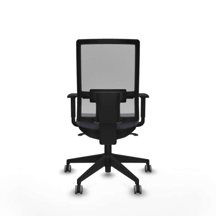 Horna sincro malla gris bali gris oscuro brazos 1D base piramidal  ruedas 65mm engomadas