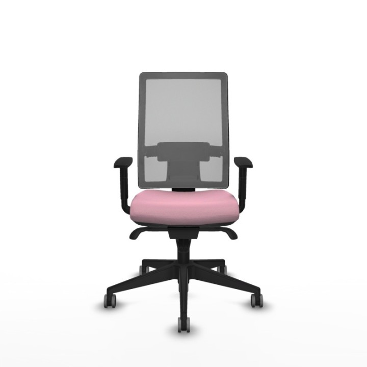 Horna sincro malla gris bali rosa brazos 1D base piramidal  ruedas 65mm engomadas