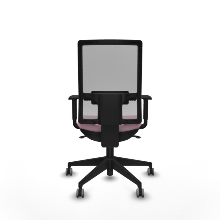 Horna sincro malla gris bali rosa brazos 1D base piramidal  ruedas 65mm engomadas