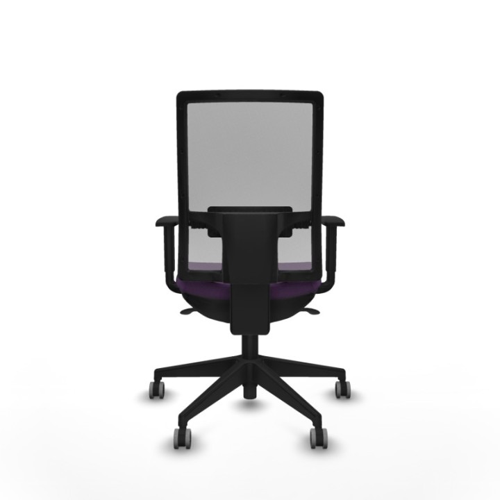 Horna sincro malla gris bali morado brazos 1D base piramidal  ruedas 65mm engomadas