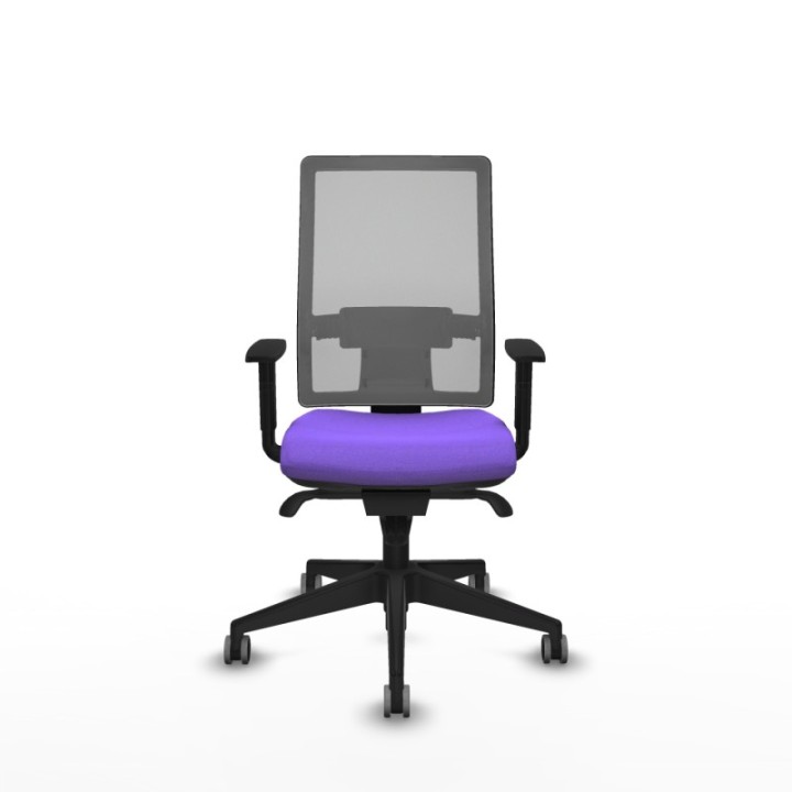 Horna sincro malla gris bali lila brazos 1D base piramidal  ruedas 65mm engomadas