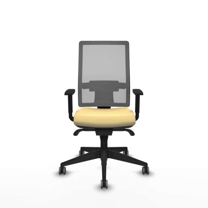 Horna sincro malla gris similpiel crema brazos 1D base piramidal  ruedas 65mm engomadas