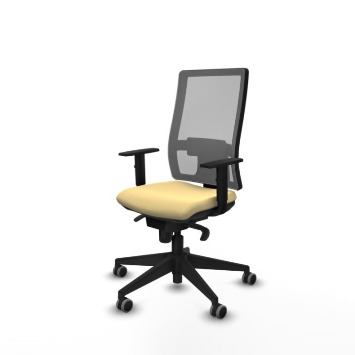 Horna sincro malla gris similpiel crema brazos 1D base piramidal  ruedas 65mm engomadas